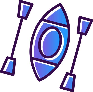 Kano yassı simgesinin vektör illüstrasyonu