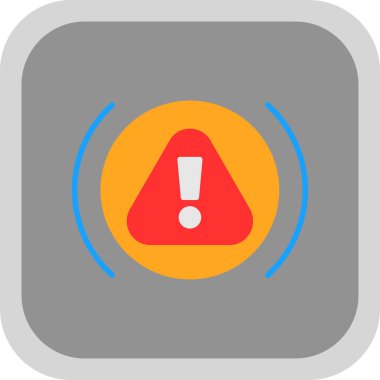 Uyarı işareti, vektör illüstrasyon simgesi