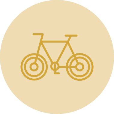 bisiklet düz simgesi, vektör illüstrasyonu