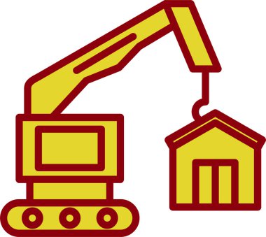 İnşaat vinci yapı simgesi