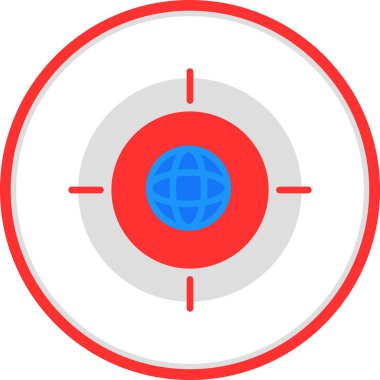 hedef simge vektör illüstrasyonu