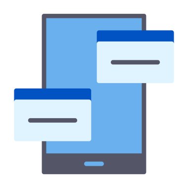 Kartı simgesi. Vektör çizim