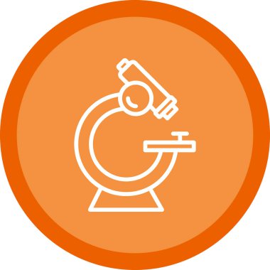 mikroskop simgesi, vektör illüstrasyonu basit tasarım