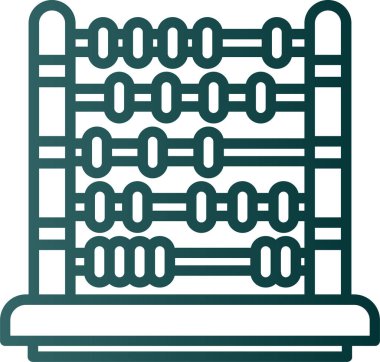 Abaküs. Web simgesi basit illüstrasyon