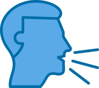 Konuşma baloncukları olan adam