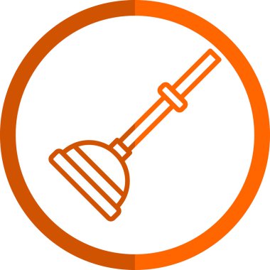 Kürek. Web simgesi basit illüstrasyon