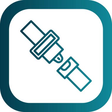 Emniyet kemeri kutsal kişilerin resmi, vektör çizim 