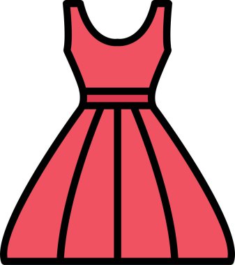 elbise simgesi, vektör illüstrasyonu basit tasarım