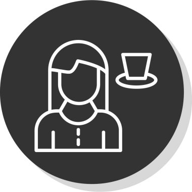 Kahve fincanı simgesi, basit vektör çizimi