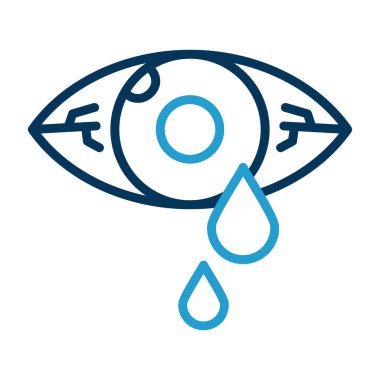 Göz simgesi vektör illüstrasyonu