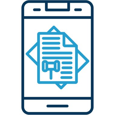 Rapor simgesi, vektör illüstrasyonu 