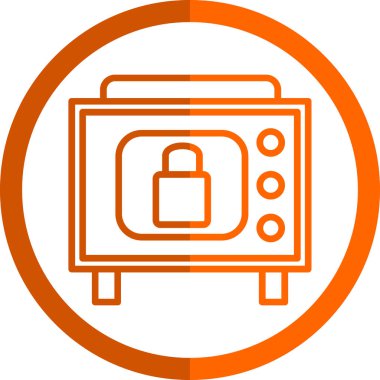 güvenlik güvenli simgesi illüstrasyonu 