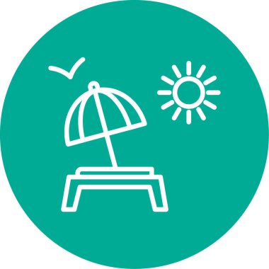 Yaz ikonu. Basit tasarım çizimi