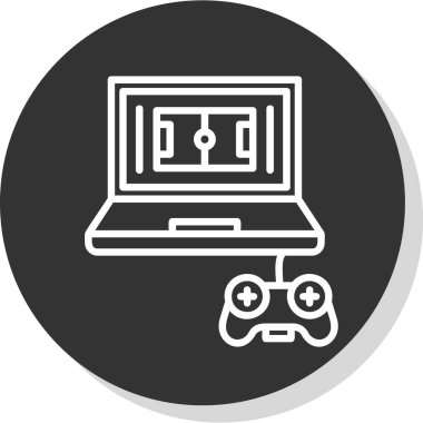 oyun simgesi vektör çizimi