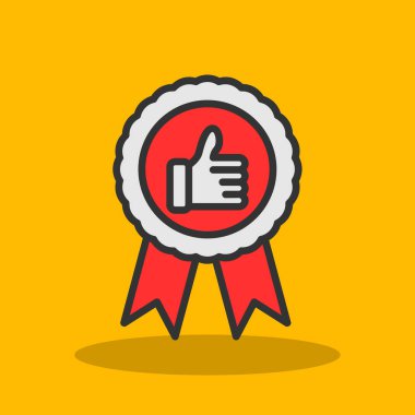 ödül düz renk simgesi