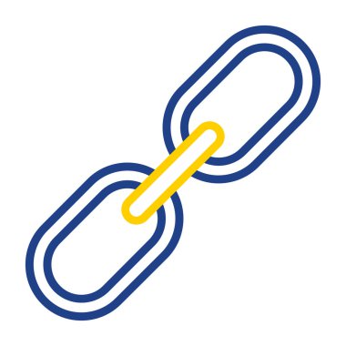 Zincir simgesi, vektör illüstrasyonu