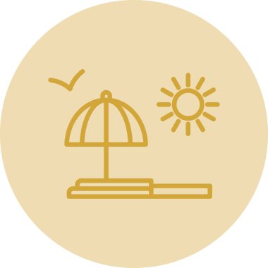 Güneş simgesinin vektör illüstrasyonu