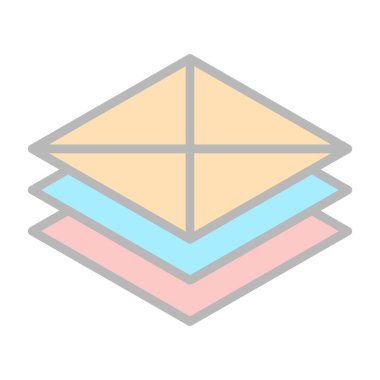 kurdele simgesi olan renk kağıdı