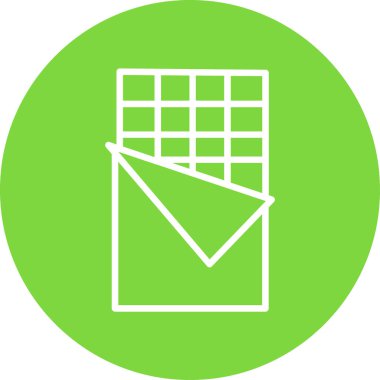 Çikolata bar kutsal kişilerin resmi, vektör çizim