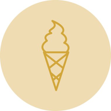 dondurma ikonu vektör illüstrasyonu