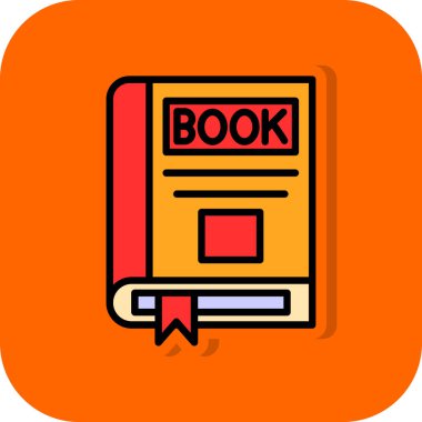 kitap simgesi, vektör illüstrasyonu basit tasarım