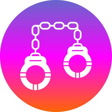 kelepçe simgesi, vektör illüstrasyonu