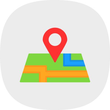 harita pin konumu simgesi düz biçimli