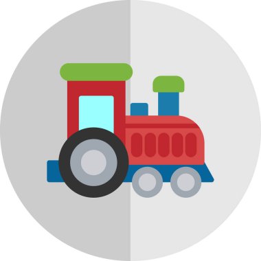 Toy train. web icon simple design