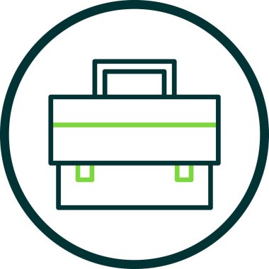  Evrak Çantası'nı web simge vektör çizim 