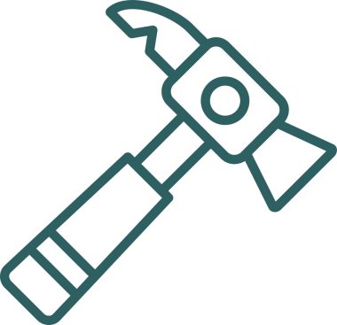 Ters çekiç. Web simgesi basit tasarım 