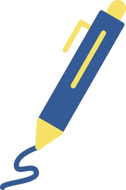 Kalem. Web simgesi basit illüstrasyon