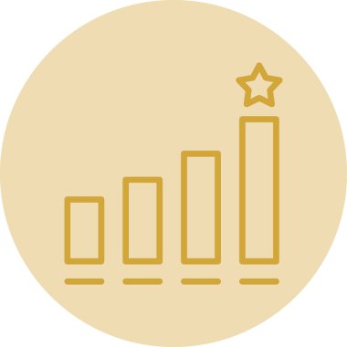 Bir binanın modern simgesinin vektör çizimi