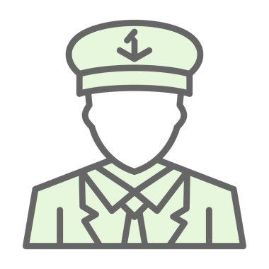 Asker renkli vektör simgesi