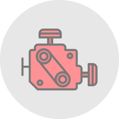 Modern otomatik simgenin vektör illüstrasyonu