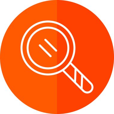 Grafik düz arama simgesi illüstrasyonu