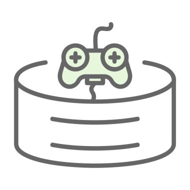 oyun oyun çubuğu simgesi, vektör çizim 