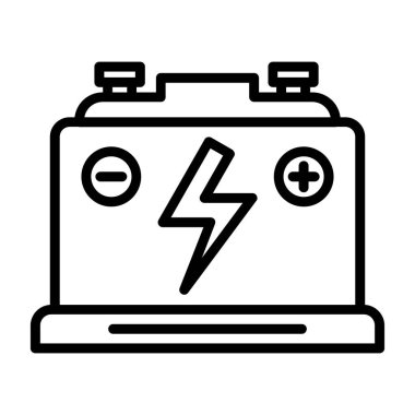 Pil. Web simgesi basit tasarım                       