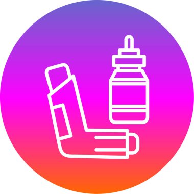 Vape simgesinin vektör modern illüstrasyonu