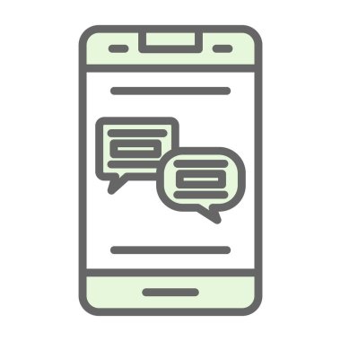 Sohbet simgesi vektör illüstrasyonu