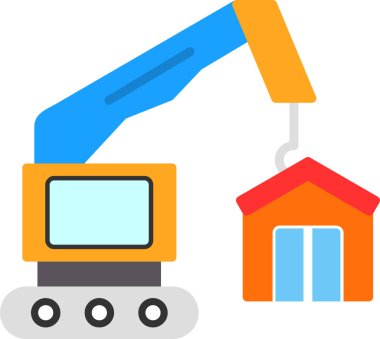 İnşaat endüstrisi Crane simgesi