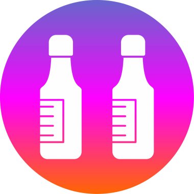 bira şişeleri simgesi, vektör illüstrasyonu  