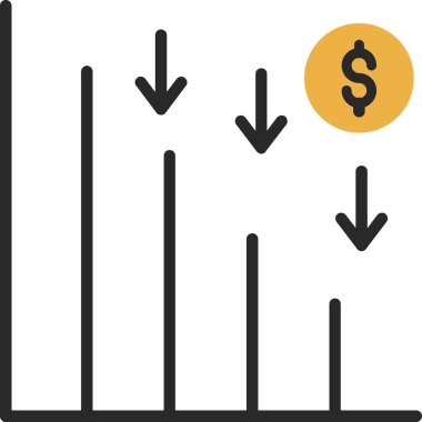 Satır çizelgesi simgesinin vektör çizimi 