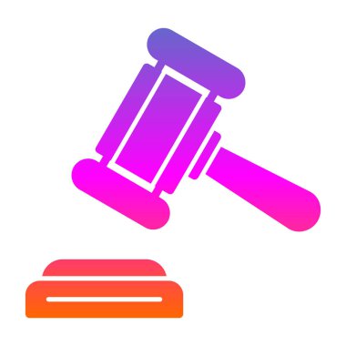 Hukuk ve adalet ikonu vektör illüstrasyon grafik tasarımı