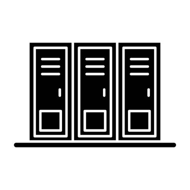 sunucu glyph simgesi vektör illüstrasyonu