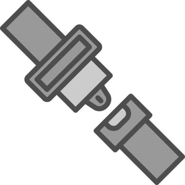 Emniyet kemeri kutsal kişilerin resmi, vektör çizim 