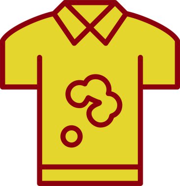 Gömlek simgesi, vektör illüstrasyonu