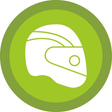 Miğfer. Web simgesi basit illüstrasyon