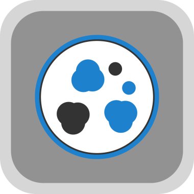 Hap ikonu. düz biçim.