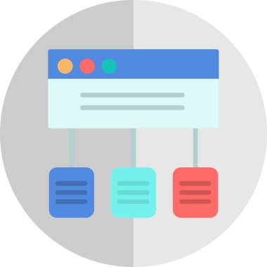 Web tasarım simgesi, illüstrasyon vektörü
