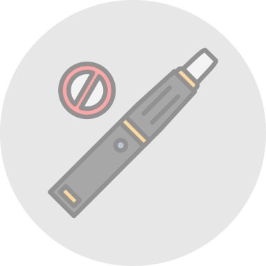 Hiç Sigara İçilmez işareti, vektör çizim 